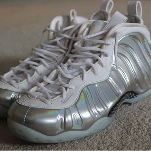 Nike foamposites chrome that shift rainbow in the sun!